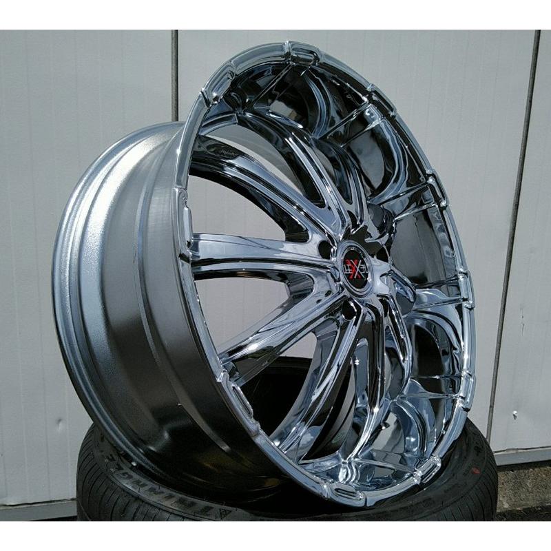 24インチ タイヤホイールセット LEXXEL FURY メッキ 特選タイヤ 295