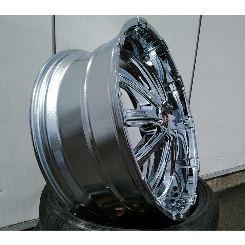 24インチ タイヤホイールセット LEXXEL FURY メッキ 特選タイヤ 295