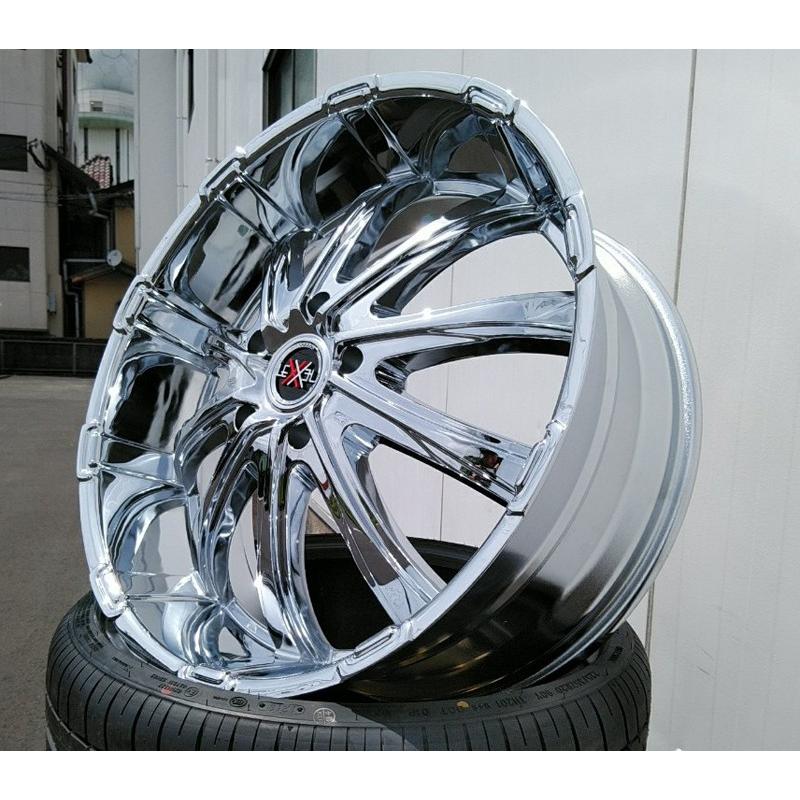 24インチ タイヤホイールセット LEXXEL FURY メッキ 特選タイヤ 295