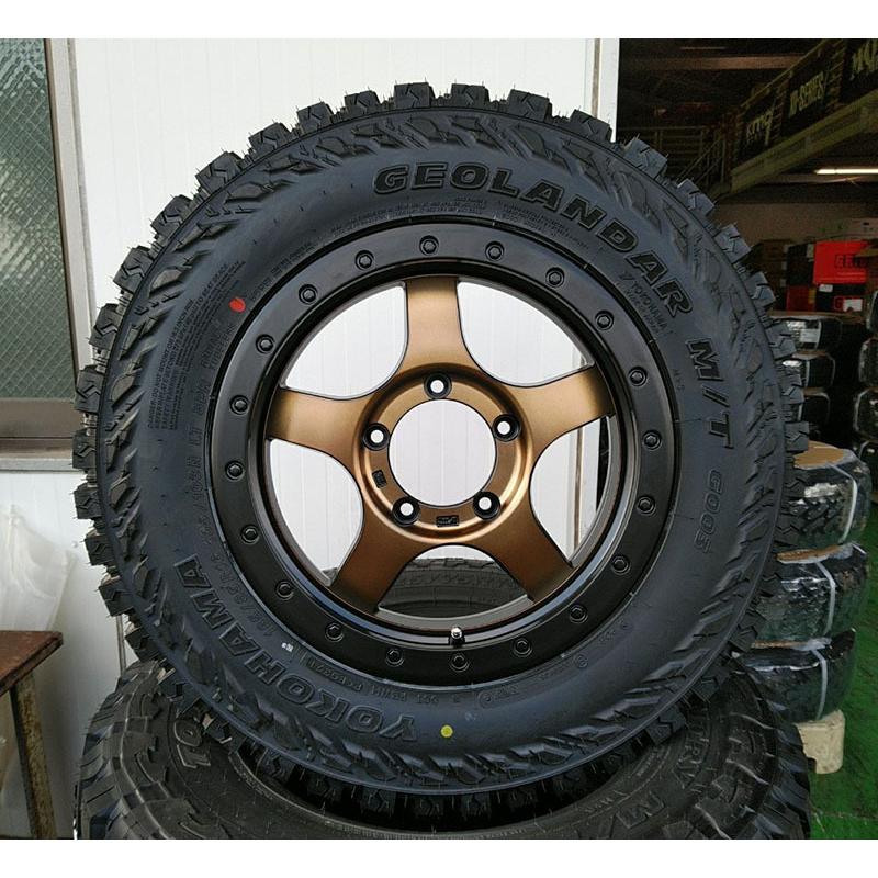 YOKOHAMA GEOLANDAR M/T G003 16インチ　jb64にて GEOLANDAR ジムニー JB64 JB23 JA タイヤホイール ヨコハマ