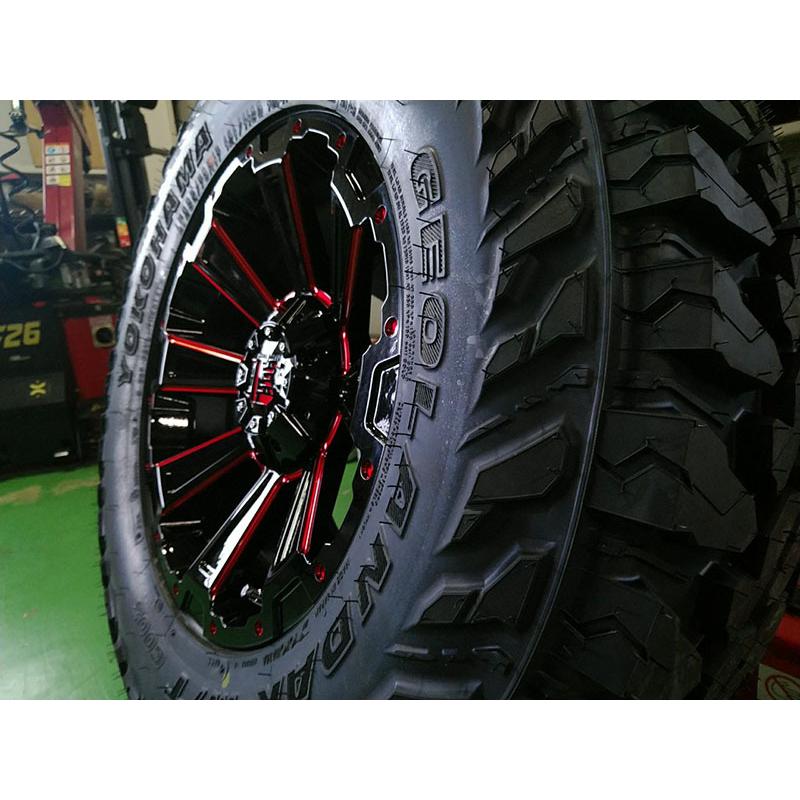 プラド 150 タイヤ ホイール セット ヨコハマタイヤ ジオランダー MT G003 265/65R17 265/70R17 17インチ LEXXEL DeathRock デスロック｜wat｜04