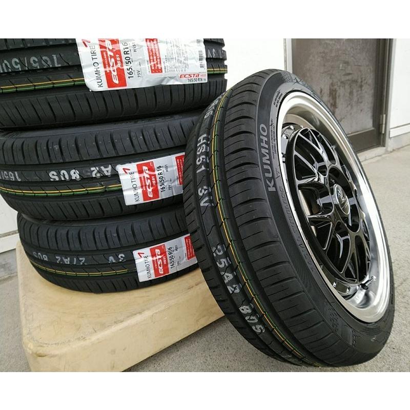 165/45R16 軽自動車用タイヤホイールセット 16インチ BD00 クムホ 新品4本セット タイヤサイズ選べる