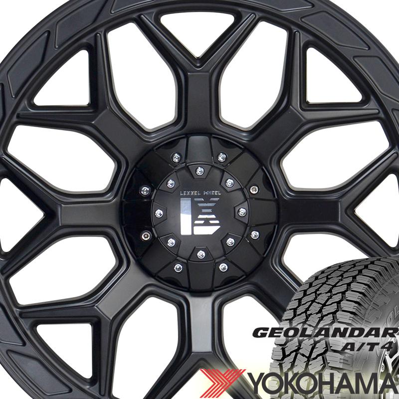 GEOLANDAR - JL JK ラングラー 18in LEXXEL InFerno ヨコハマ ジオランダー AT4 G018 285/65R18 275/65R18 爆買