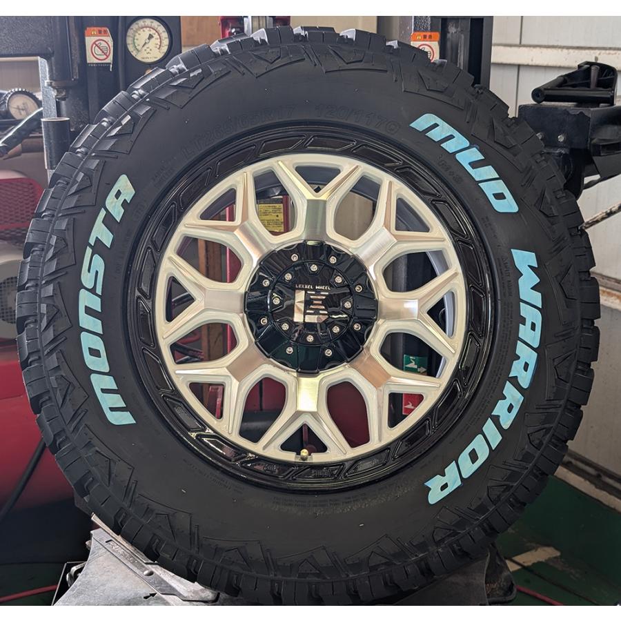 mineoLANGEラング MONSTA TYRES ラングラー JK JL 17インチ LEXXEL InFerno MONSTA
