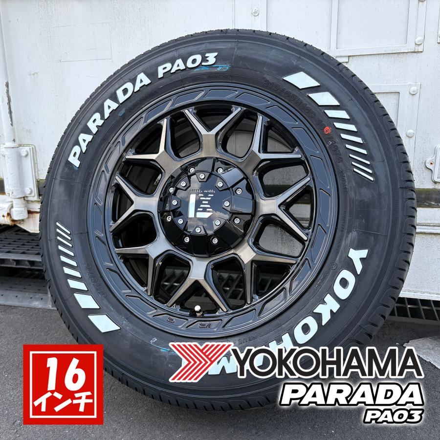 PARADA 車検対応品 ハイエース 新品 サマータイヤ YOKOHAMA PA03 215