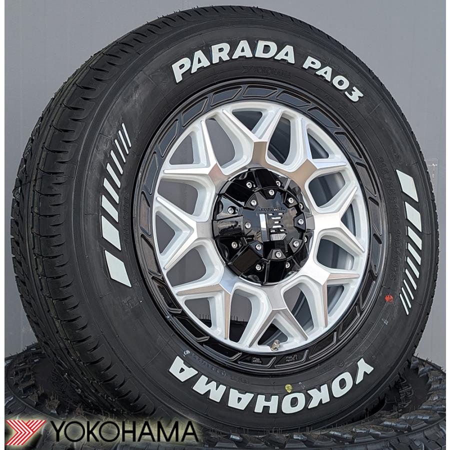 PARADA 200系 ハイエース 新品 サマータイヤ YOKOHAMA PA03 215/65R16 