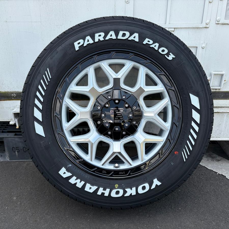 PARADA 新作ホイール 200系 ハイエース 新品 サマータイヤ ヨコハマ