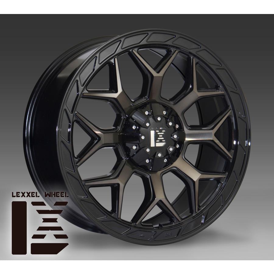 17インチ LEXXEL InFerno インフェルノ ブラッククリア 17x8.0+
