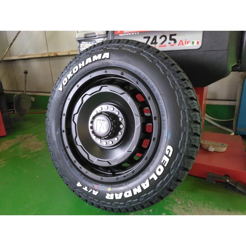 日産キャラバン純正ホイール 15インチ ヨコハマジオランダー ホワイトレター ヨコハマタイヤ（YOKOHAMA TIRE） 新品 4本 日産 キャラバン NV350