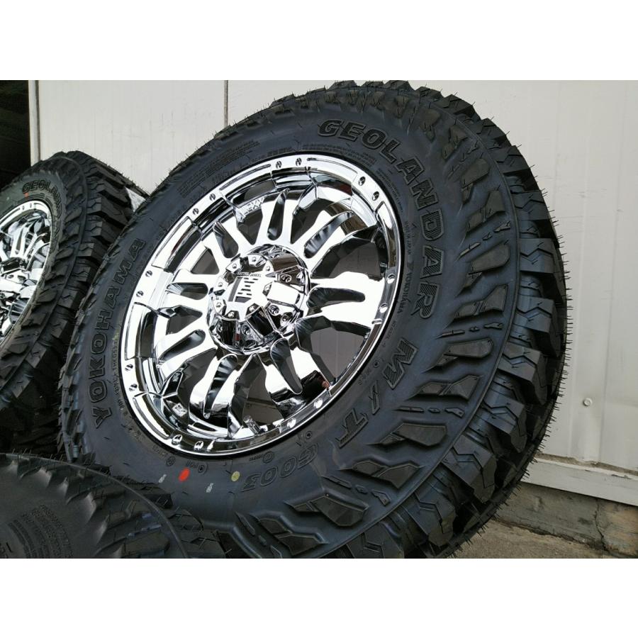 ラングラーJK純正ホイール＋ジオランダーMT35x12.5R17　4本セット GEOLANDAR カスタム向け ラングラー JK JL 17インチ タイヤホイール 4