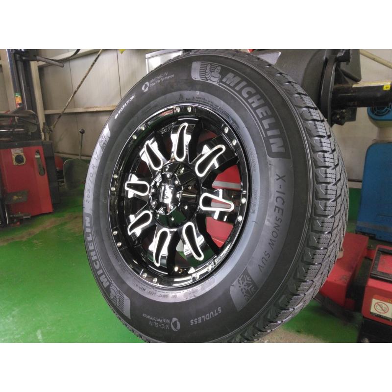 走行短め【YK G075 LT315/70R17】スタッドレス【LEXXEL WHEEL 17インチ 9Jマルチ5HPCD114.3/127+39】23年製 ラングラー等　(VTN343MS+) 走行短め【YK G075 LT315/70R17】スタッドレス【LEXXEL WHEEL 17インチ