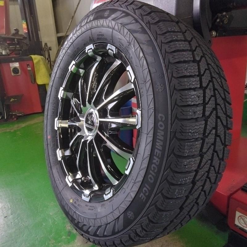 サイルン 新品 4本セット 200系 ハイエース スタッドレスタイヤ 車検