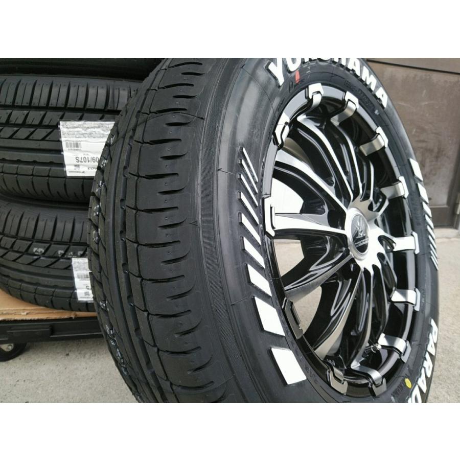 PARADA PA03 新品 4本 ハイエース 200系 ヨコハマ パラダ ホワイト