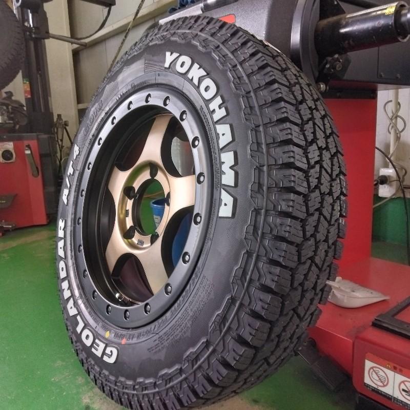 GEOLANDAR ジムニー専用 5本セット 背面用付き タイヤホイール