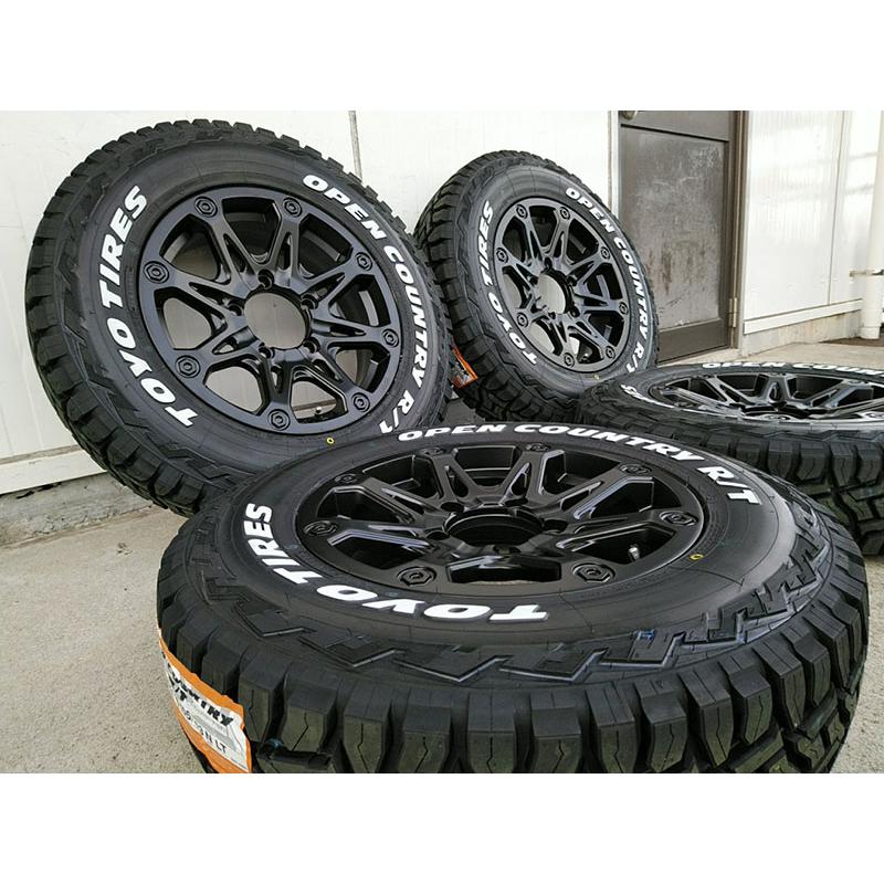 ジムニーjb23純正(エンケイ)16インチTOYOタイヤセット OPEN COUNTRY 新品 5本 ジムニー タイヤホイールセット 背面用付き
