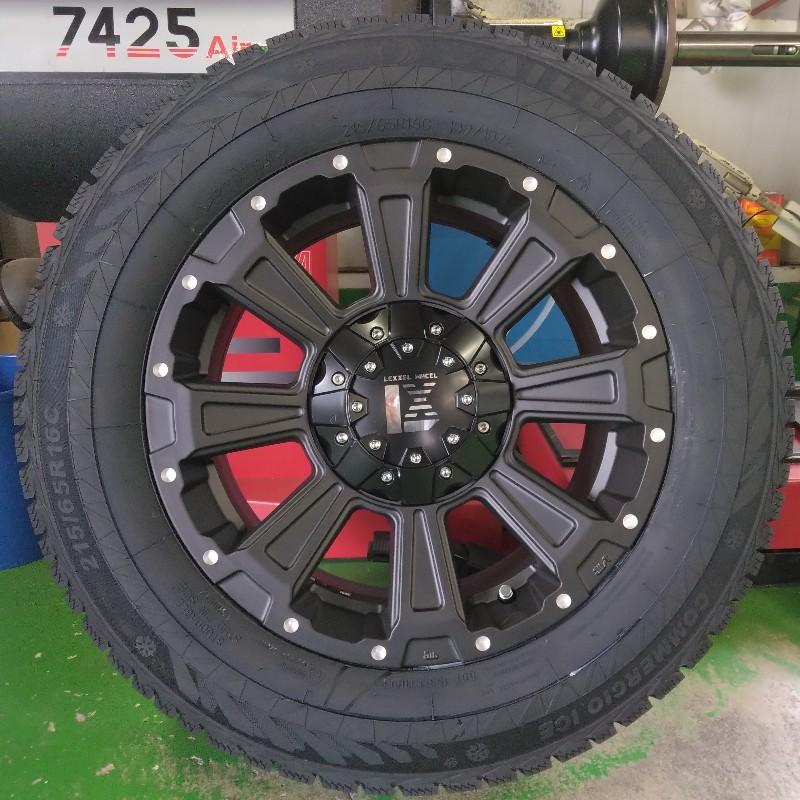 ハイエース 200系 スタッドレス 新品 4本 タイヤホイールセット 車検