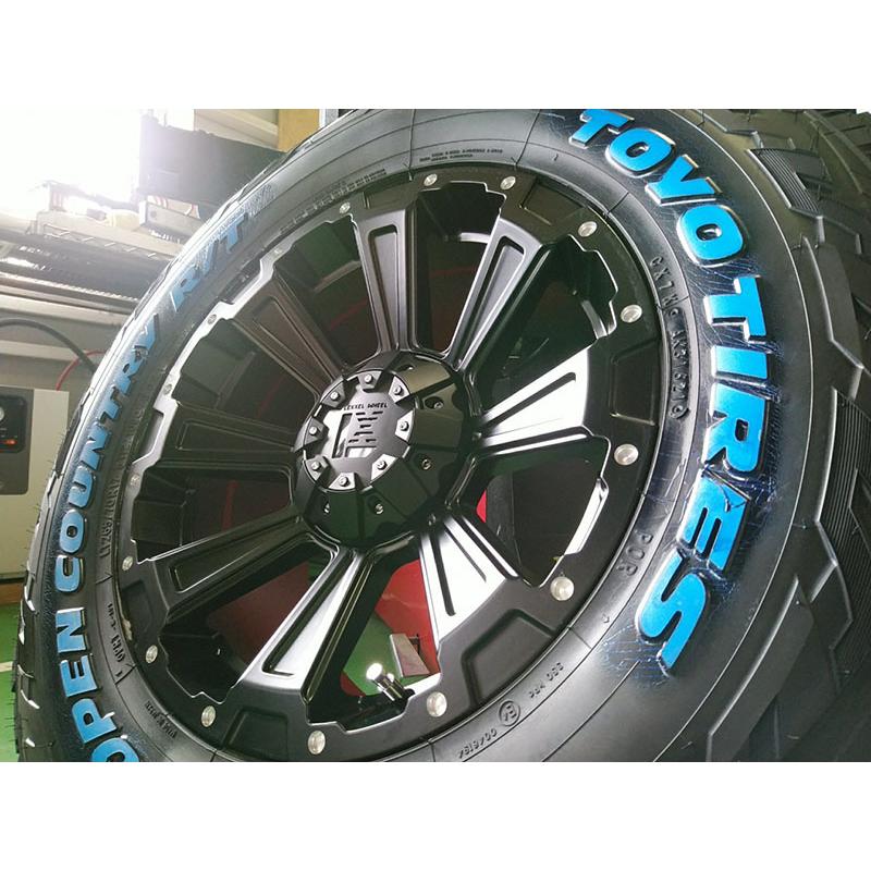 プラド ランドクルーザープラド サーフ ハイラックス タイヤホイール 4本セット 265/65R17 トーヨータイヤ オープンカントリー RT 17インチ LEXXEL DeathRock_1