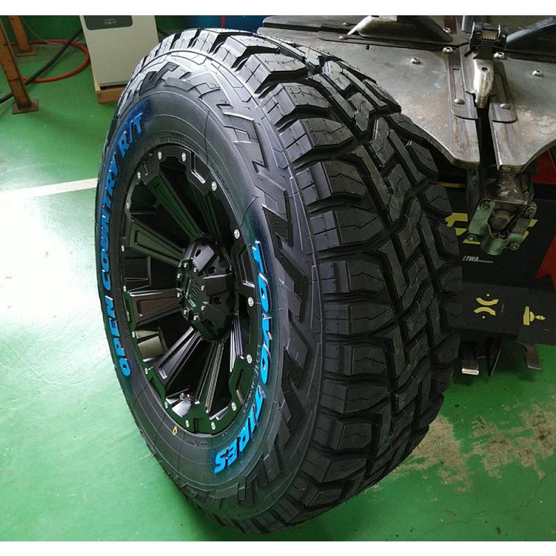 プラド ランドクルーザープラド サーフ ハイラックス タイヤホイール 4本セット 265/65R17 トーヨータイヤ オープンカントリー RT 17インチ LEXXEL DeathRock_4