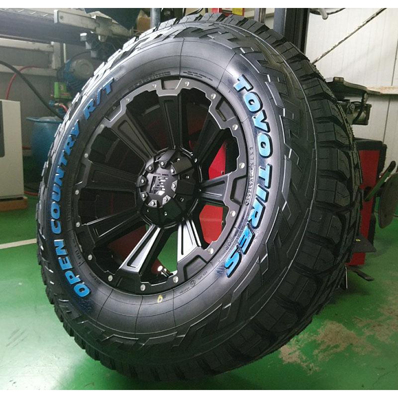 プラド ランドクルーザープラド サーフ ハイラックス タイヤホイール 4本セット 265/65R17 トーヨータイヤ オープンカントリー RT 17インチ LEXXEL DeathRock_7