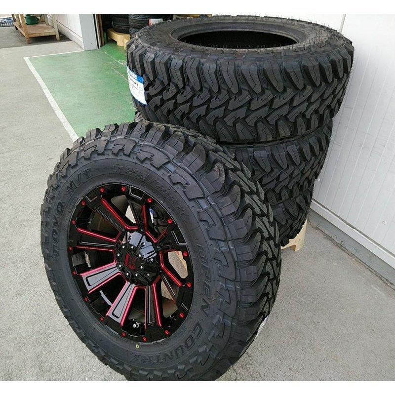 新品 プラド FJ ハイラックス サーフ タイヤ ホイール セット トーヨー オープンカントリー MT 265/65R17 265/70R17 17インチ LEXXEL DeathRock｜wat｜04