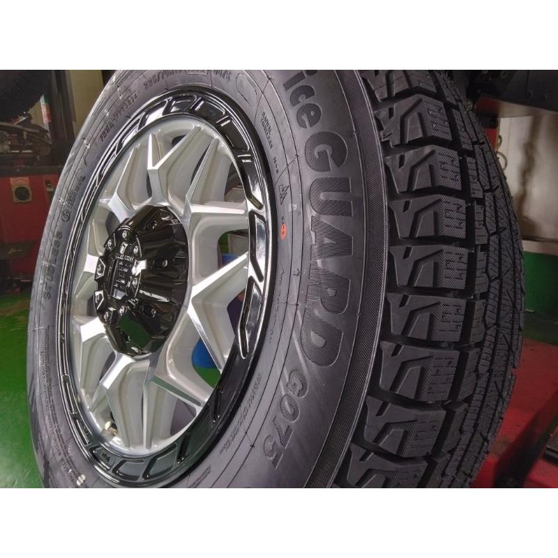 デリカ用 YOKOHAMAスタッドレス225/70R16 ホイール付4本 アイスガード SUV G075 デリカ D5 スタッドレス 新品4本セット 225