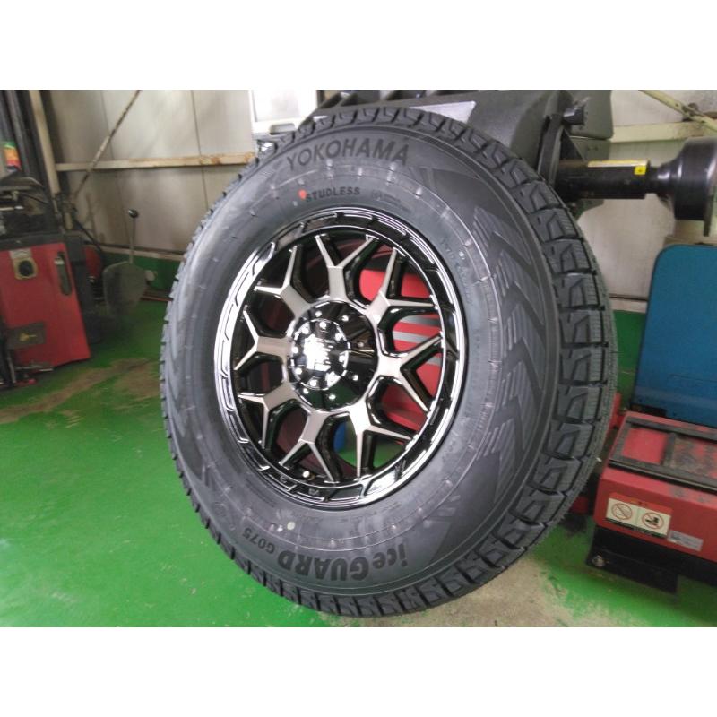 【送料込み】ラングラー 265/70R17 スタッドレス+ホイール4本セット iceGUARD スタッドレス 新品4本セット ジープ ラングラー JL JK