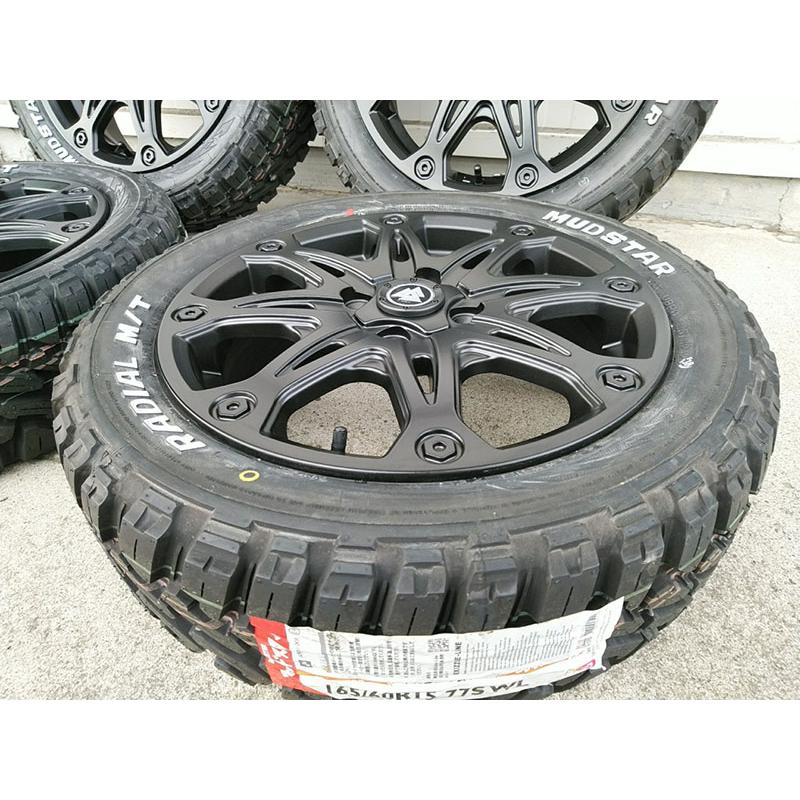 MUDSTAR 人気 軽用タイヤホイールセット ハイゼットジャンボ ハスラー