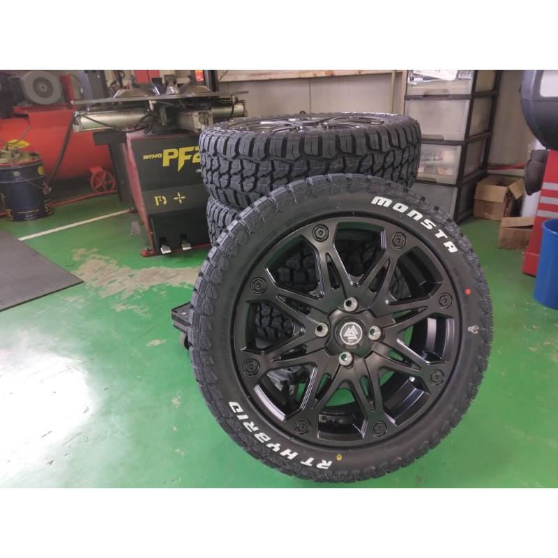MONSTA TYRES ハイゼットジャンボ 軽トラ タイヤホイールセット