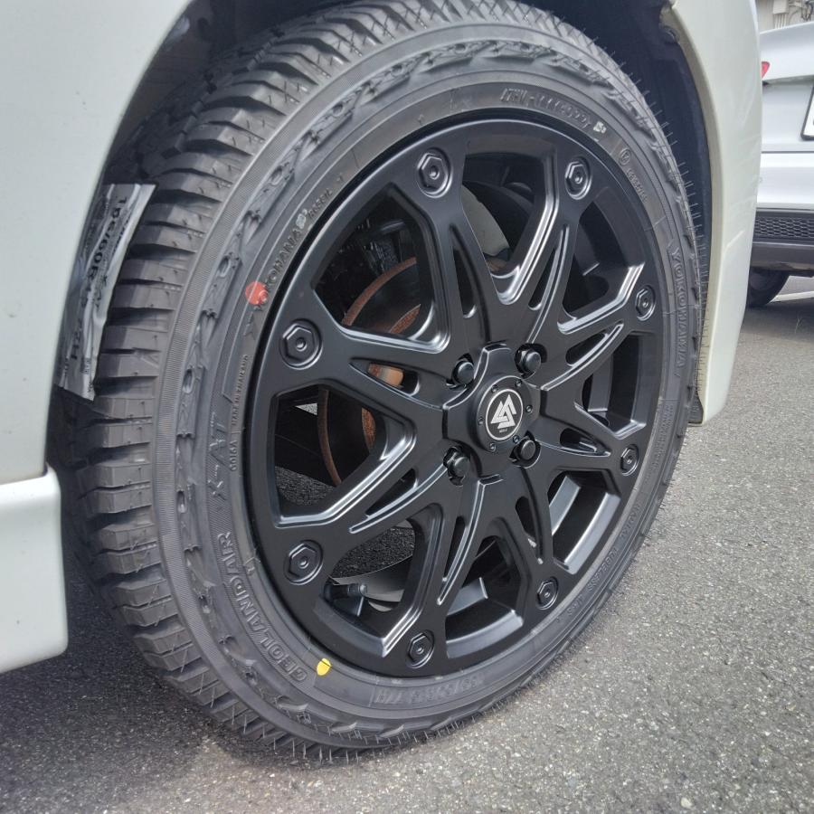ヨコハマスタッドレス　165/60R15　アルミセット　中古　4本　ハスラーetc ヨコハマタイヤ（YOKOHAMA TIRE） スズキ ハスラー 人気 タイヤ