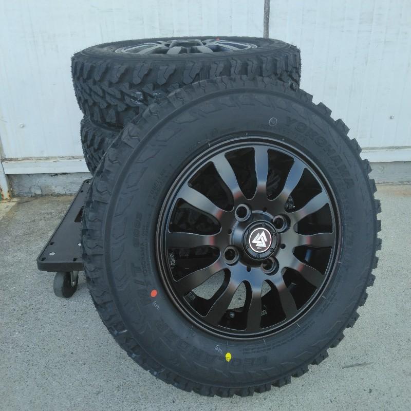 GEOLANDAR 車検対応 軽トラック 軽バン タイヤホイール 新品 4本セット