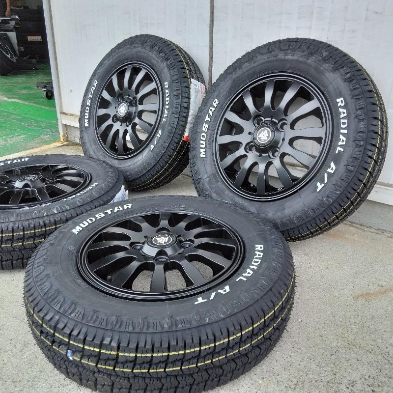 MUDSTAR 車検対応 ホワイトレター ハイゼットバン ハイゼットカーゴ