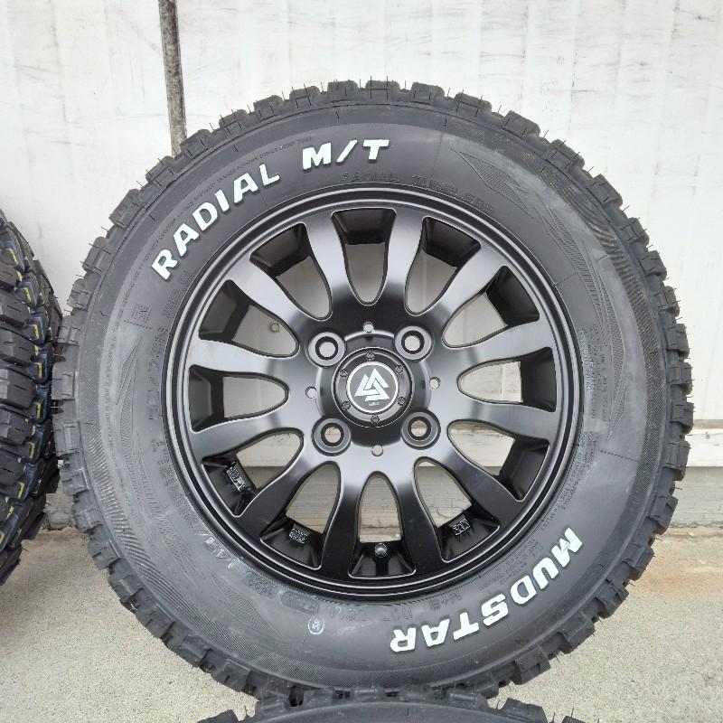 MUDSTAR 新品 軽トラ 軽バン サマータイヤ ホイール4本セット 145