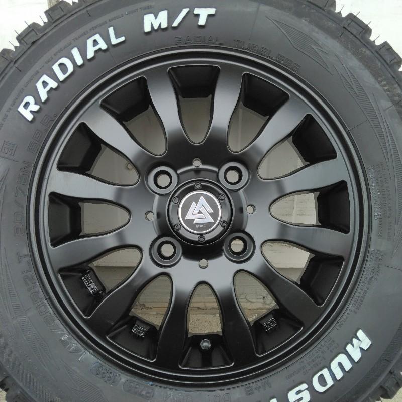 MUDSTAR 145/80R12 80/78N LT ハイゼット アクティ アトレークリッパー