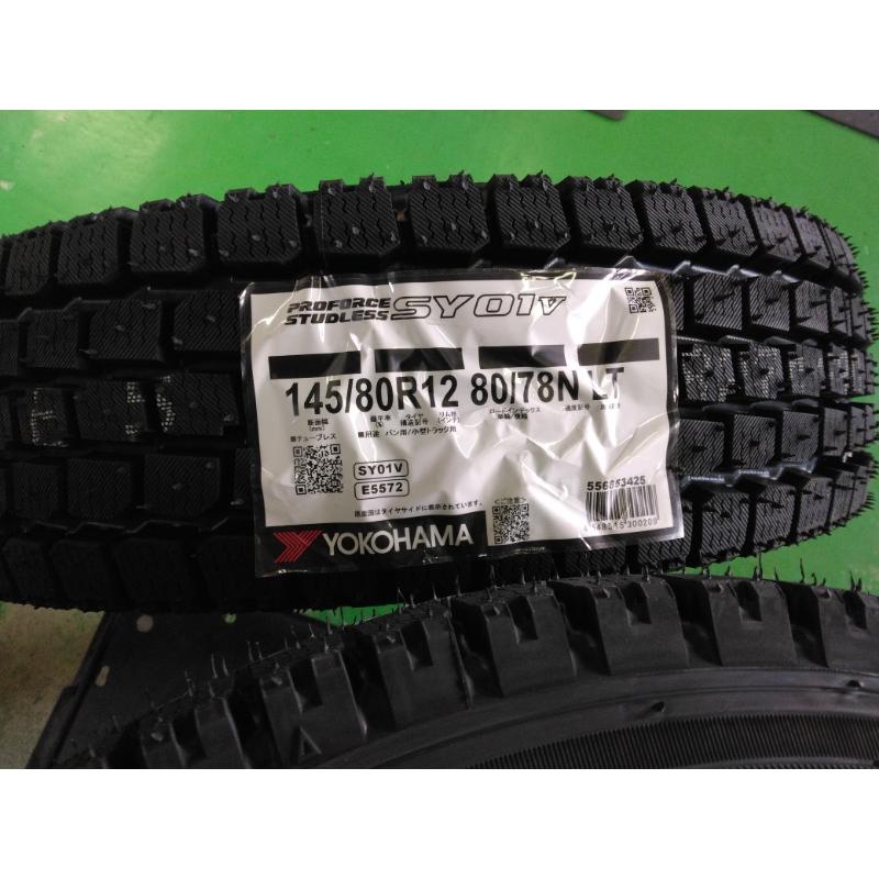 145/80R12 スタッドレスタイヤ 軽トラ 箱バン用 ヨコハマ 4本 ヨコハマタイヤ（YOKOHAMA TIRE） 軽トラ 軽バン用 新品 ヨコハマ