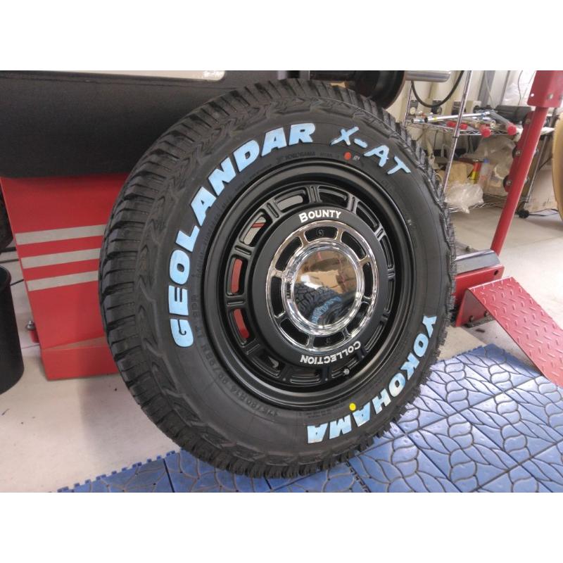 送料込み☆ヨコハマ　ゴツゴツタイヤ　175/80R14☆プロボックス　サクシード GEOLANDAR プロボックス サクシード タイヤホイールセット 175/80R14