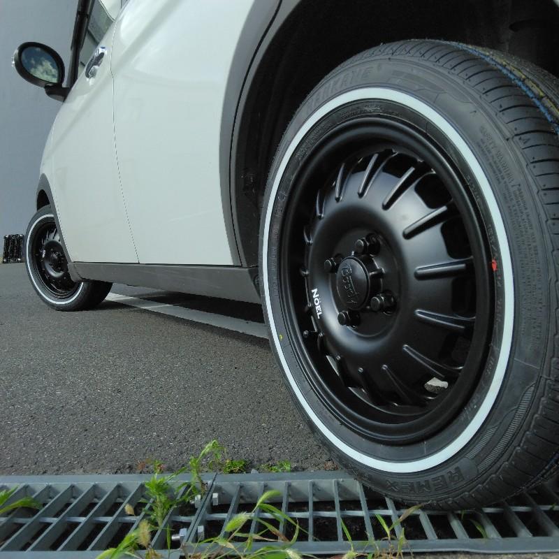 タイヤ走行短め【NANKANG REMEX RX-615 145/80R13】夏タイヤ【スチールホイール 13インチ 4J4HPCD100】　(VTP561)クレジットカード QRコード決済可能 NANKANG（ナンカン） 4本セット 155/65R14 タイヤ サマータイヤ RX615