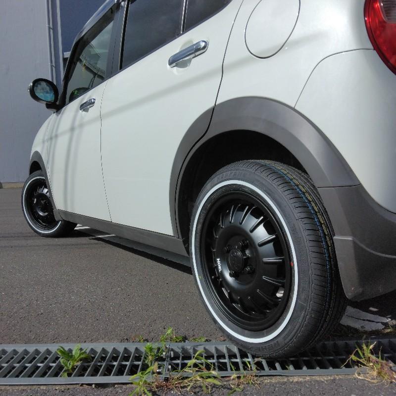 19年タイヤ ガリ無し WEDS製 アルミ付き 新古？ 夏タイヤ 155/65R14 ウェイク/N-BOX/タントカスタム/ルークス等 NANKANG（ナンカン） 新品 NBOX タント ムーヴ スペーシア ルークス