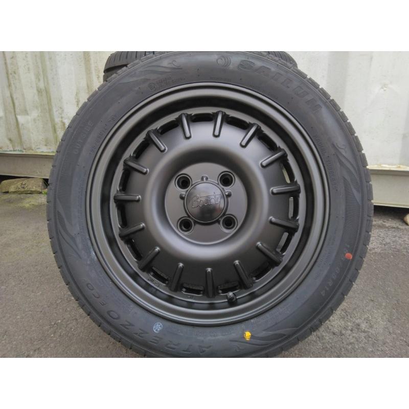 新品4本 155/65R14 SAILUN ATREZZO ECO 夏タイヤホイールセット 14インチ NOEL NBOX タント ムーヴ スペーシア ルークスの画像
