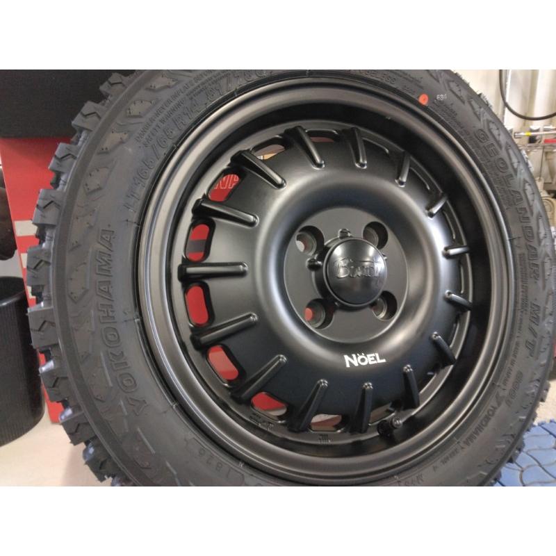 新品 4本 ハイゼットジャンボ アトレー エブリィ 14インチ タイヤホイール Noel ヨコハマタイヤ ジオランダー MT G003 165/65R14_9