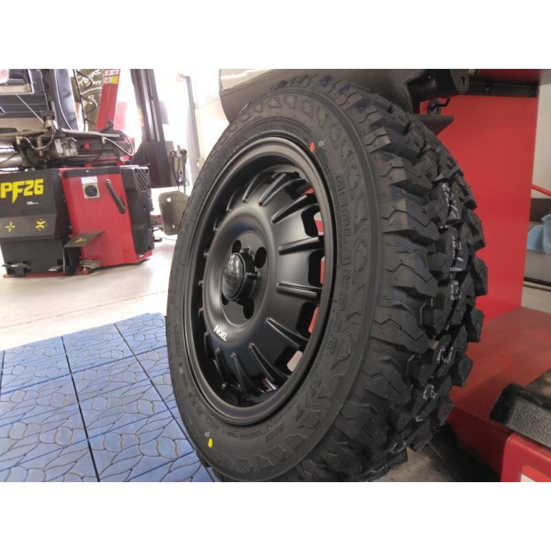 新品 4本 ハイゼットジャンボ アトレー エブリィ 14インチ タイヤホイール Noel ヨコハマタイヤ ジオランダー MT G003 165/65R14_3