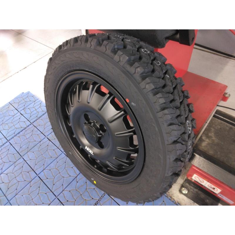 新品 4本 ハイゼットジャンボ アトレー エブリィ 14インチ タイヤホイール Noel ヨコハマタイヤ ジオランダー MT G003 165/65R14_5