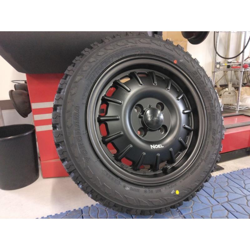 新品 4本 ハイゼットジャンボ アトレー エブリィ 14インチ タイヤホイール Noel ヨコハマタイヤ ジオランダー MT G003 165/65R14_8