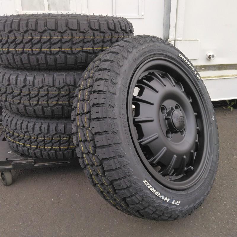 MONSTA TYRES 新品 N-BOX タント スペーシア サマータイヤ ホイール4本