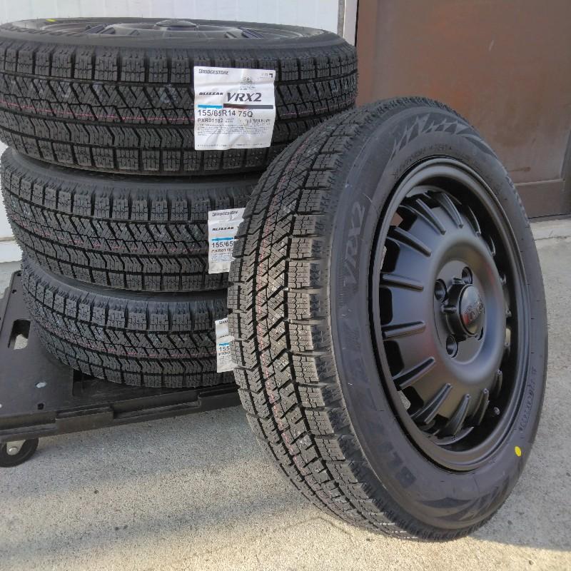 ブリザック VRX2 スタッドレス ブリヂストン 155/65R14 軽用 軽自動車