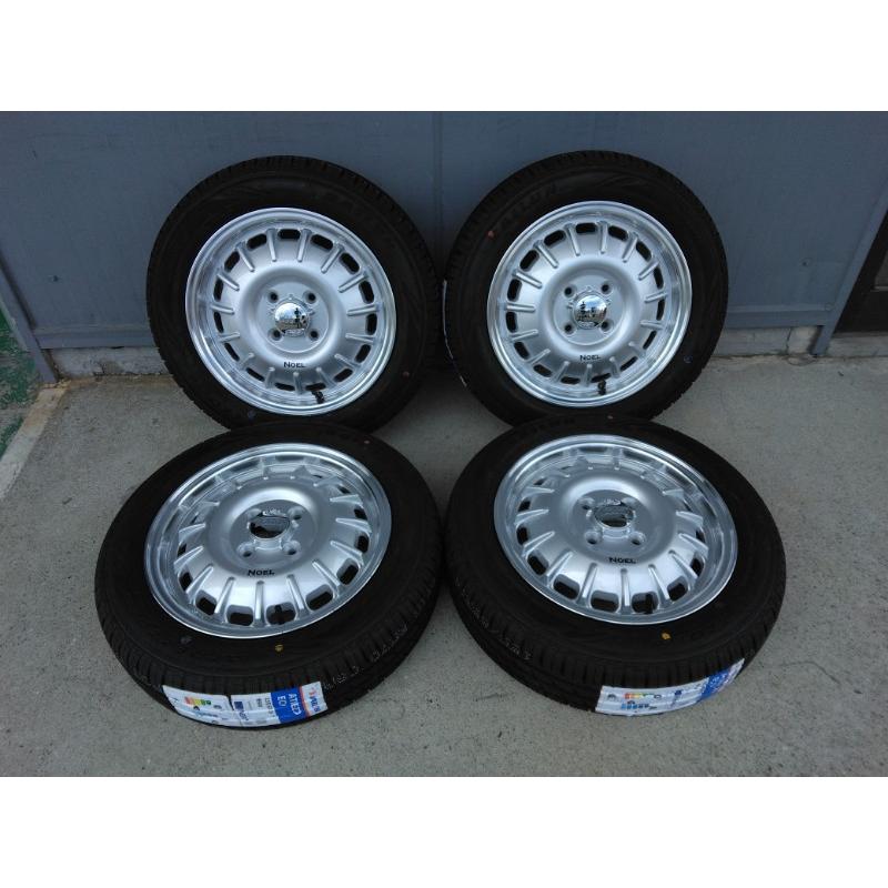 新品4本 NBOX タント ムーヴ スペーシア ルークス 155/65R14 SAILUN ECO 夏タイヤ ホイールセット 14インチ NOELの画像