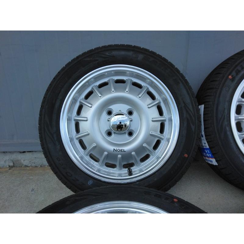 新品4本 NBOX タント ムーヴ スペーシア ルークス 155/65R14 SAILUN ECO 夏タイヤ ホイールセット 14インチ NOELの画像