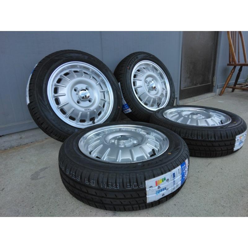 新品4本 NBOX タント ムーヴ スペーシア ルークス 155/65R14 SAILUN ECO 夏タイヤ ホイールセット 14インチ NOELの画像