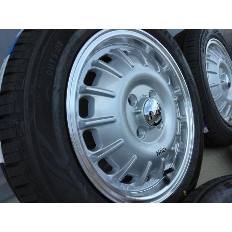 新品4本 NBOX タント ムーヴ スペーシア ルークス 155/65R14 SAILUN ECO 夏タイヤ ホイールセット 14インチ NOELの画像