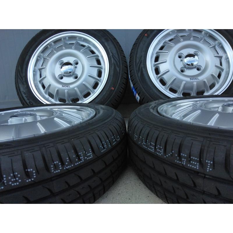 新品4本 NBOX タント ムーヴ スペーシア ルークス 155/65R14 SAILUN ECO 夏タイヤ ホイールセット 14インチ NOELの画像