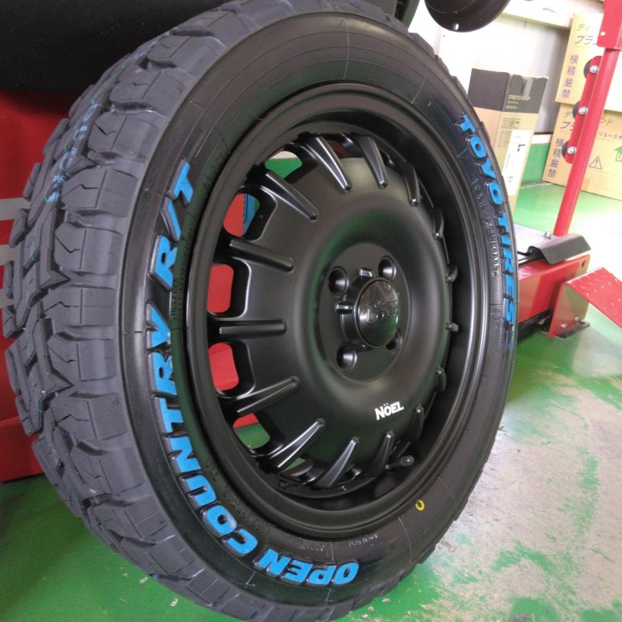 ハイゼットジャンボ ハスラー タフト デリカミニ 人気 タイヤホイール トーヨー オープンカントリー RT 165/60R15 165/65R15 ホワイトレター 15インチ NOEL｜wat｜06